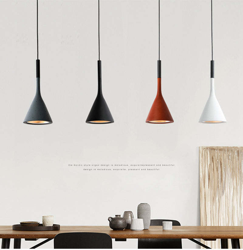 Morandi Modern LED Pendelleuchte Esszimmer Restaurant Metall
