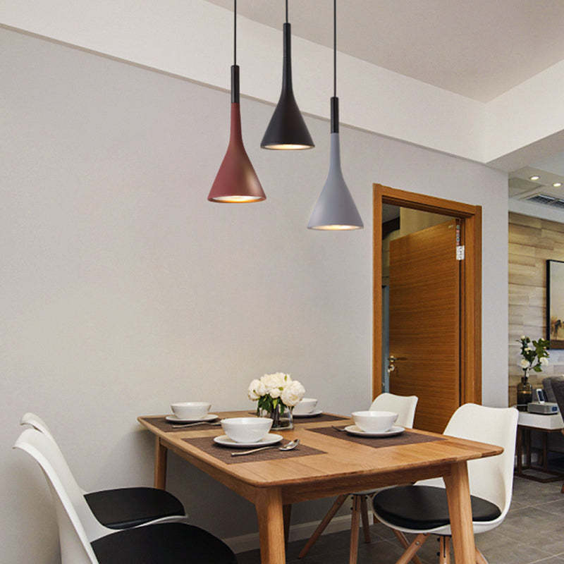 Morandi Modern LED Pendelleuchte Esszimmer Restaurant Metall
