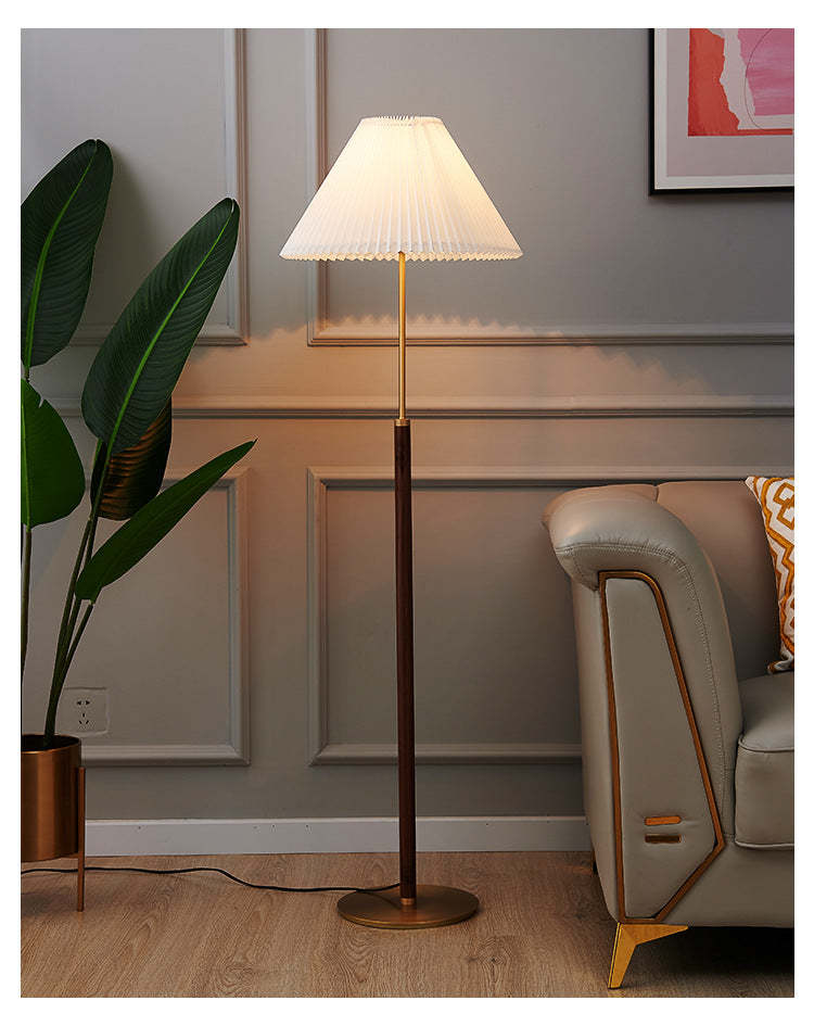 Ozawa Modern LED Stehlampe Weiß Ess/Wohnzimmer Stoff&Metal