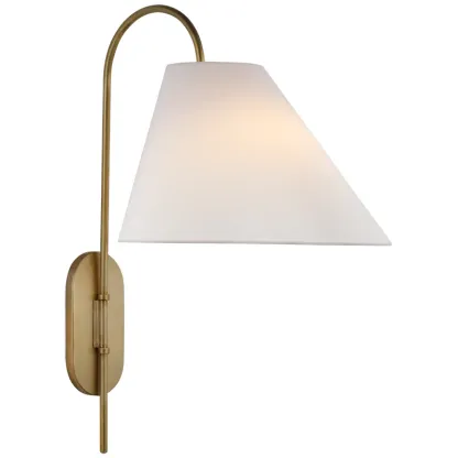 Carins Vintage Classical Metal  Fabric Wall Lamp Bedroom  Dining Room