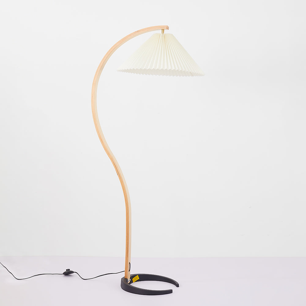 Ozawa Einzigartige LED Stehlampe Holz Metall Wohnzimmer