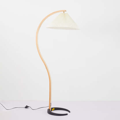 Ozawa Einzigartige LED Stehlampe Holz Metall Wohnzimmer