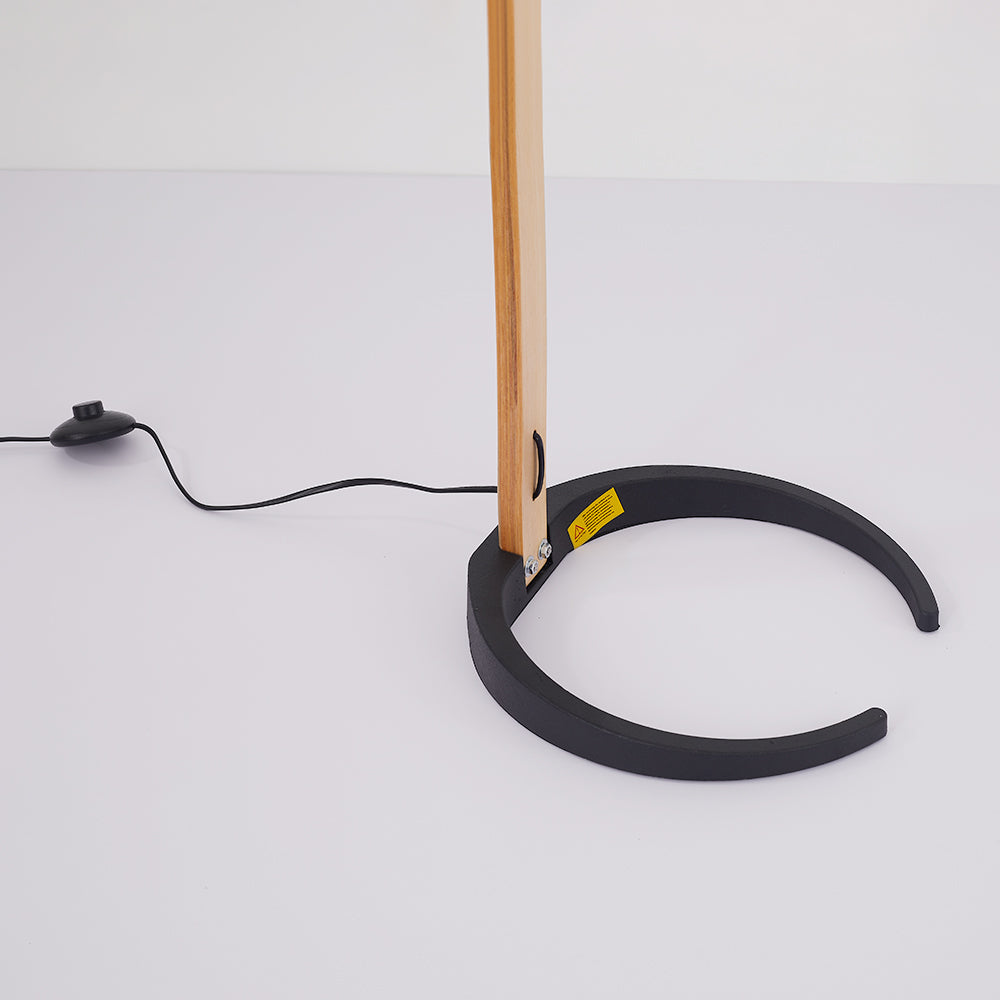 Ozawa Einzigartige LED Stehlampe Holz Metall Wohnzimmer