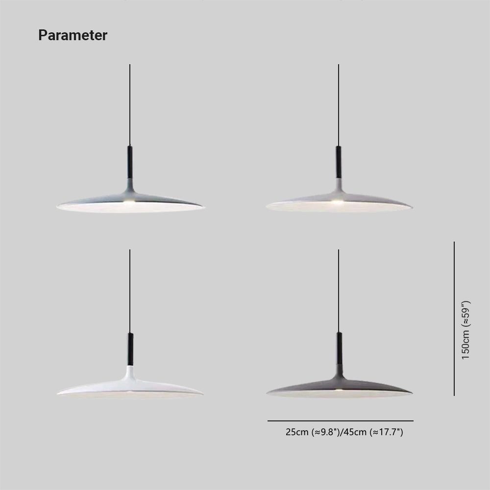 Morandi Modern LED Pendelleuchte Kuppel Schwarz/Rot/Weiß/Hellgrau/Armeegrün