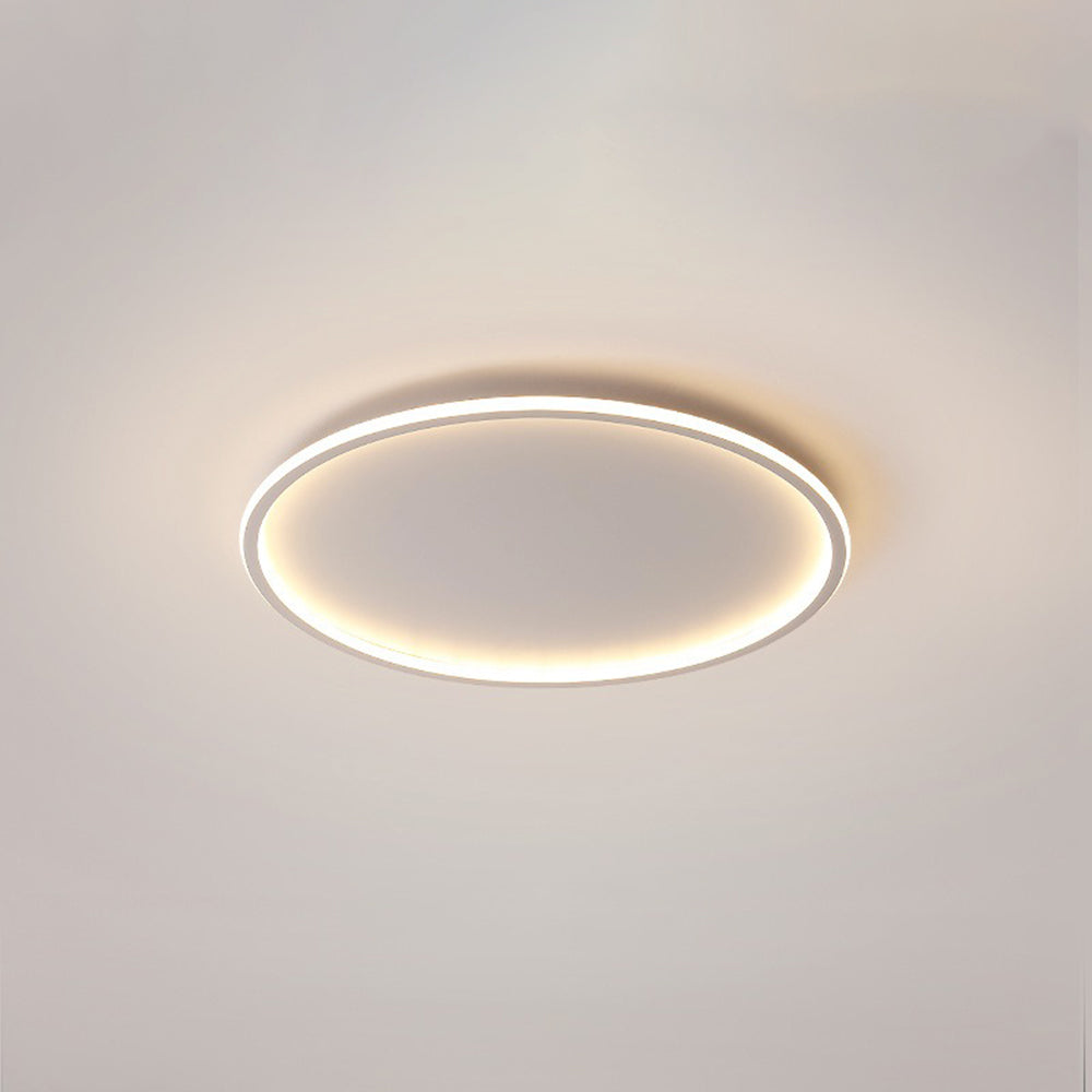 Quinn Modern Ring LED Deckenleuchte Schwarz/Weiß Wohn/Schlafzimmer Metall/Acryl