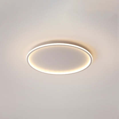 Quinn Modern Ring LED Deckenleuchte Schwarz/Weiß Wohn/Schlafzimmer Metall/Acryl