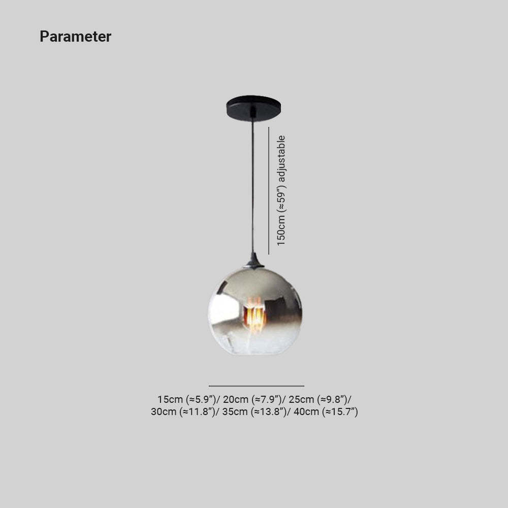 Levy Modern Kugel LED Pendelleuchte Gold/Silber/Roségold Esszimmer Metall Glas