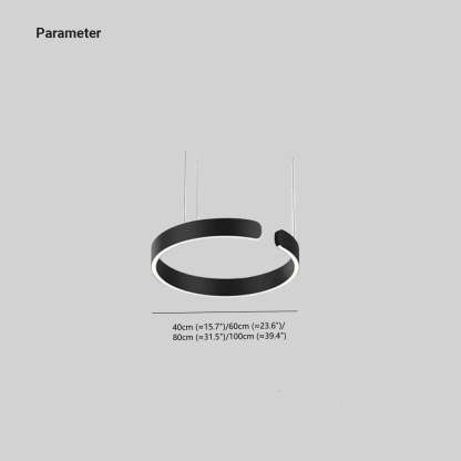 Arisha Luxus Minimalistische LED Ring-Pendelleuchte