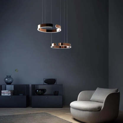 Arisha Luxus Minimalistische LED Ring-Pendelleuchte