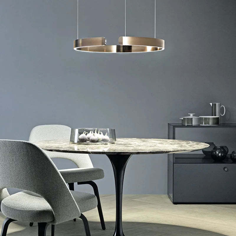 Arisha Luxus Minimalistische LED Ring-Pendelleuchte