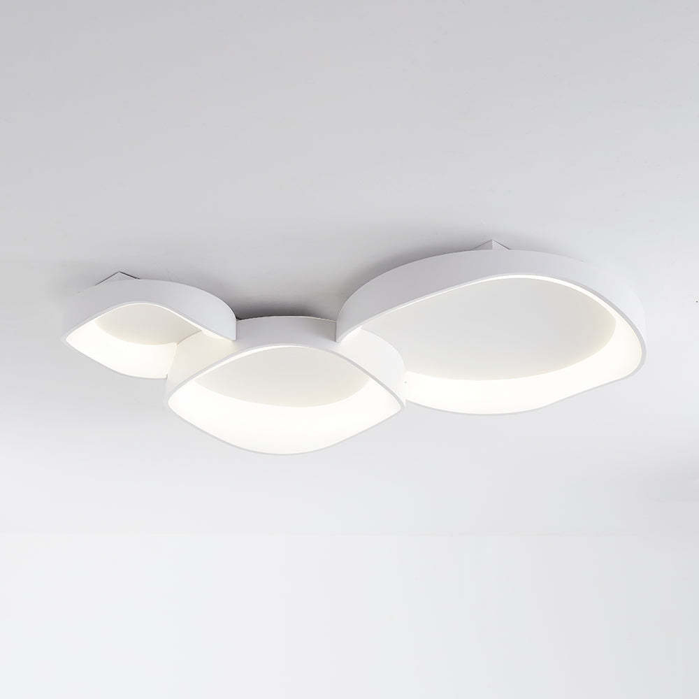 Arisha Modern LED Deckenleuchte Weiß Wohnzimmer Metall/Acryl