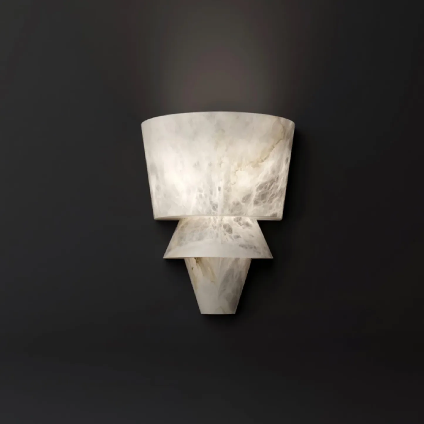Jade  Nordisch Weiß Metall Alabaster Wandleuchte Esszimmer Schlafzimmer