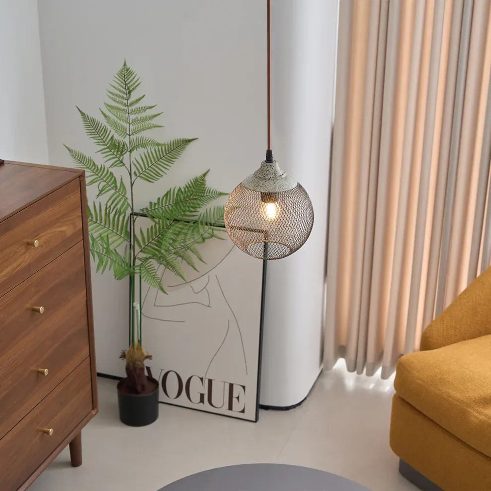 Hailie Moderne Metall Rostfarbe Pendelleuchte Esszimmer Schlafzimmer