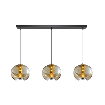 Hailie Round Glass Pendant Light - Modern Dining Room Lighting