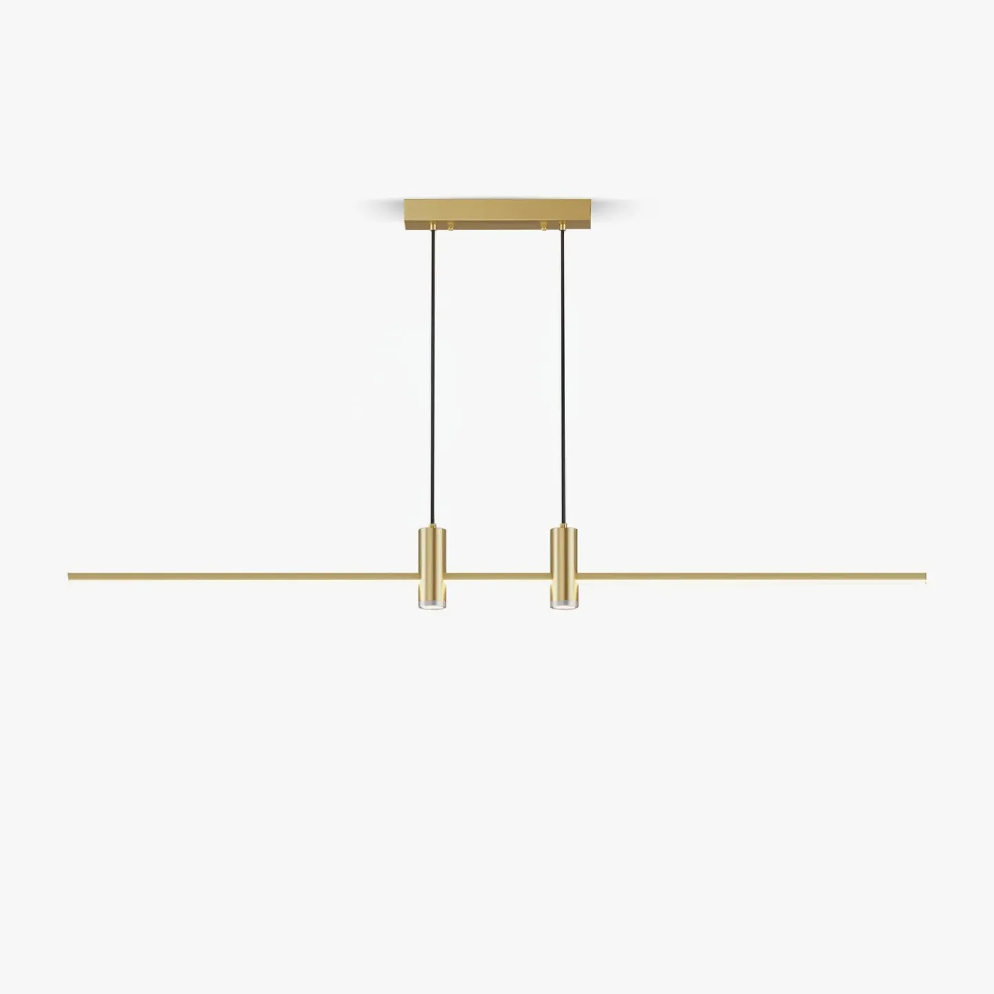 Edge Modern Unusual Long Metal Pendant Light Dining Living Room