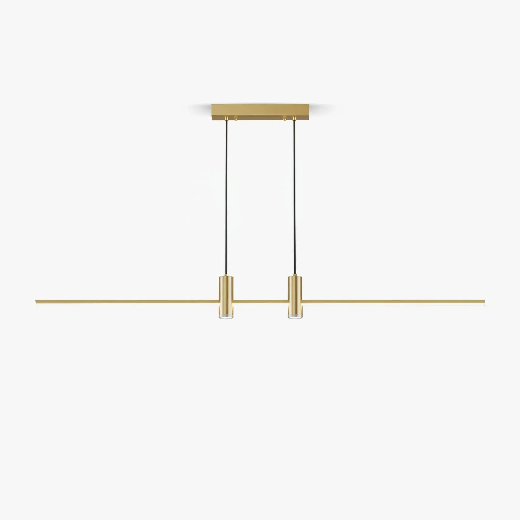 Edge Modern Unusual Long Metal Pendant Light Dining Living Room