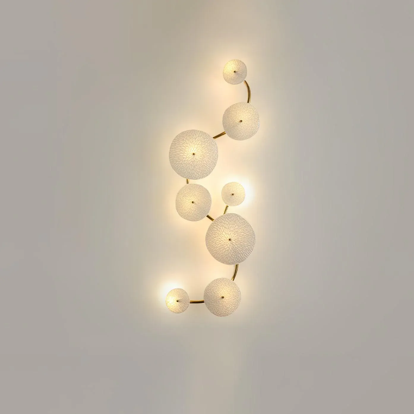 Byers Minimalism Gold White Ceramic Metal Wall Lamp Bedroom Living Room
