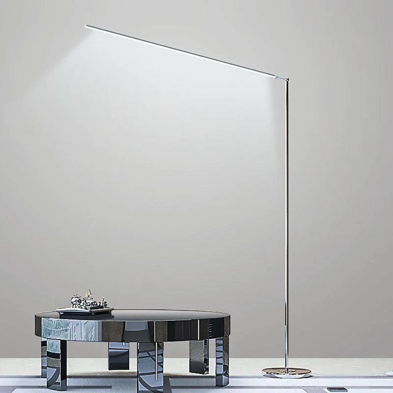 Louise Modern Stehleuchte Silber, Wohnzimmer, Metall Acryl