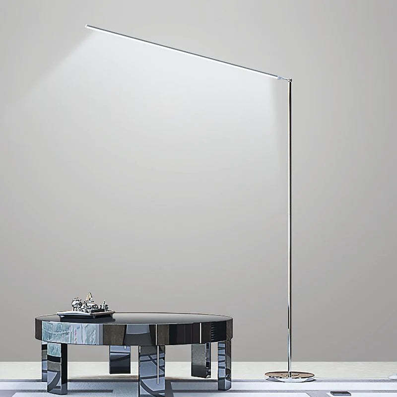 Louise Modern Stehleuchte Silber, Wohnzimmer, Metall Acryl