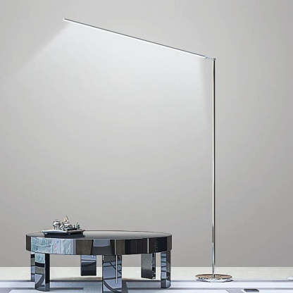 Louise Modern Stehleuchte Silber, Wohnzimmer, Metall Acryl
