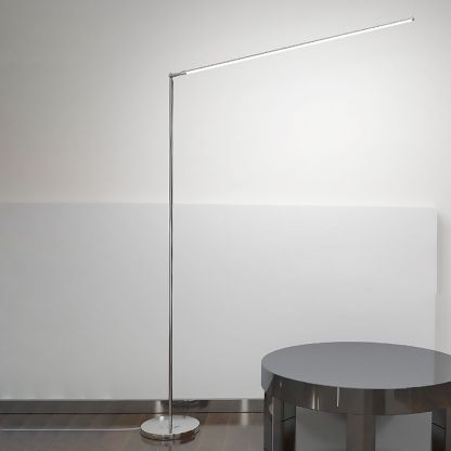 Louise Modern Stehleuchte Silber, Wohnzimmer, Metall Acryl