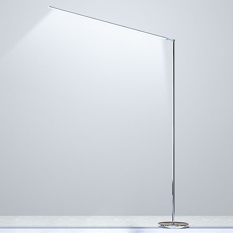 Louise Modern Stehleuchte Silber, Wohnzimmer, Metall Acryl
