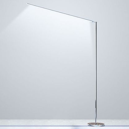 Louise Modern Stehleuchte Silber, Wohnzimmer, Metall Acryl