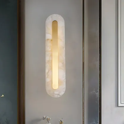 Jade Modern Abgerundet Alabaster Wandleuchte Schlafzimmer Flur Wohnzimmer