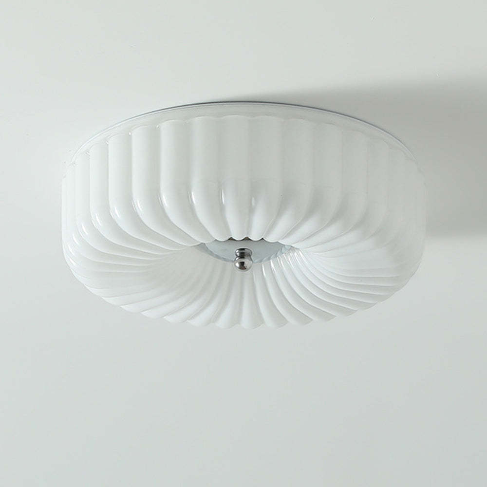 Modern Glas Deckenleuchte Weiß/Beige Schlafzimmer|Las Sola