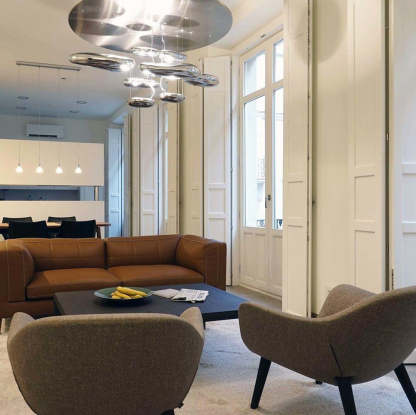 Lustra Deckenleuchte Aluminium Pebble-Las Sola