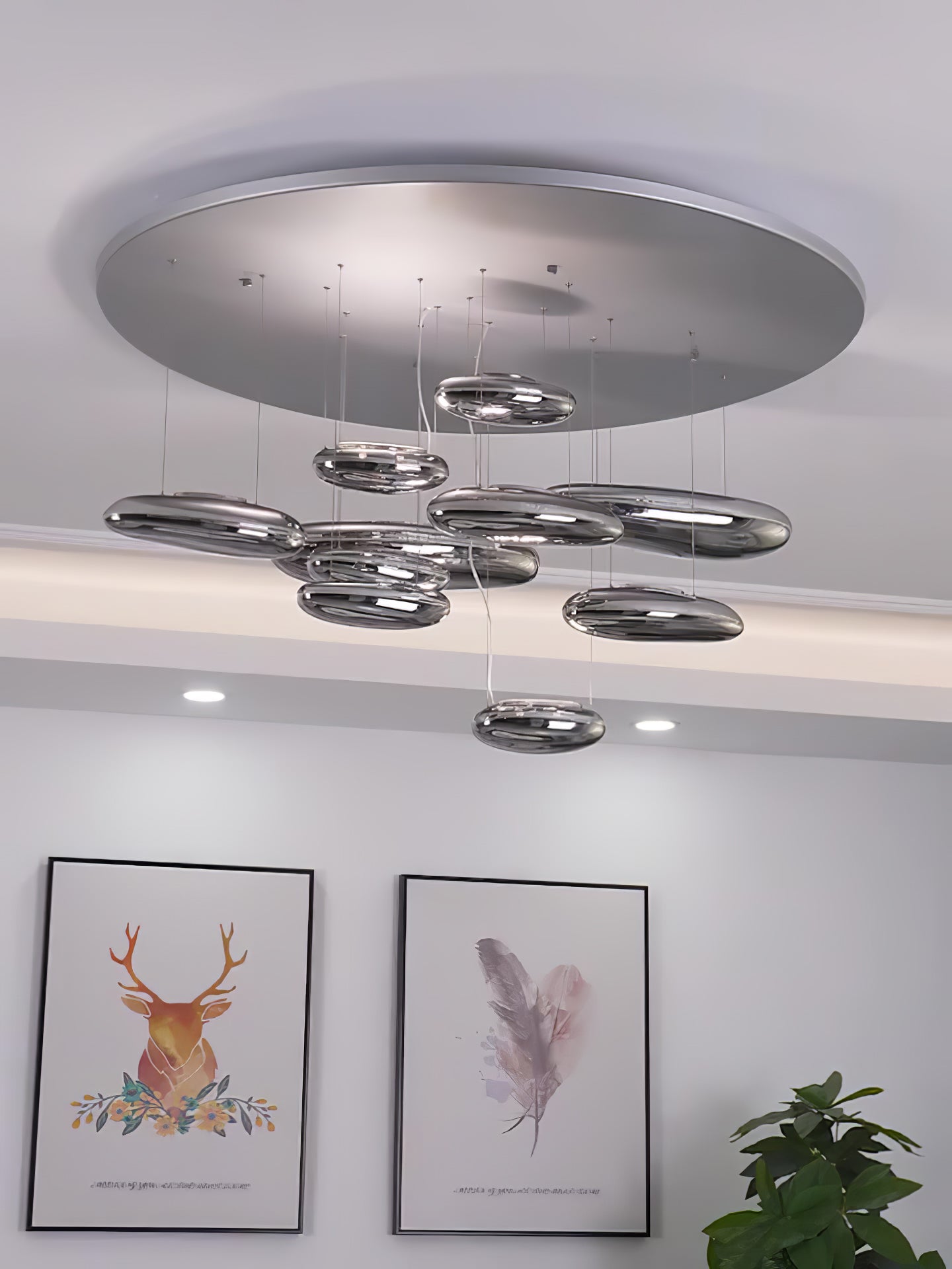 Lustra Deckenleuchte Aluminium Pebble-Las Sola