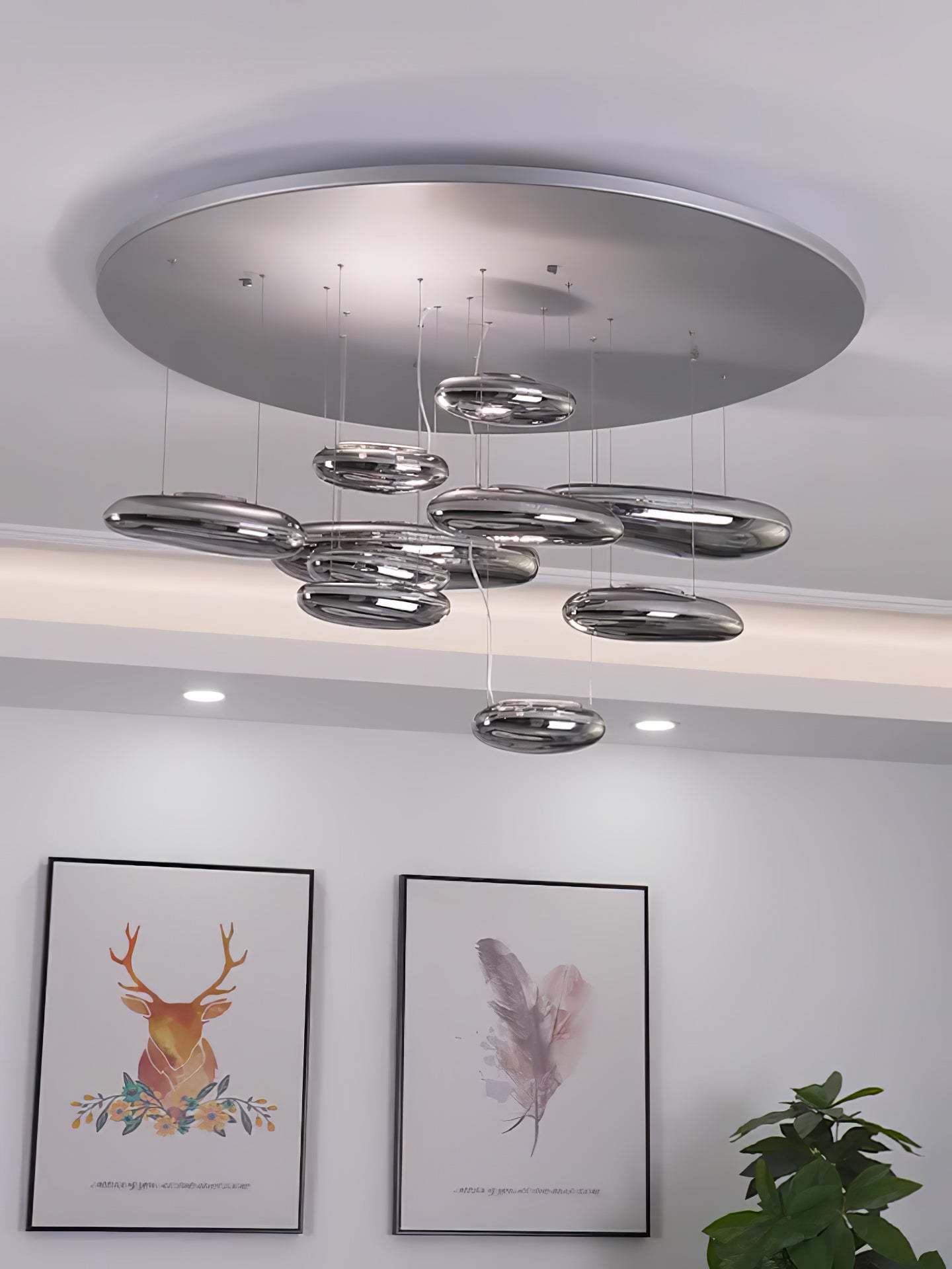 Lustra Deckenleuchte Aluminium Pebble-Las Sola