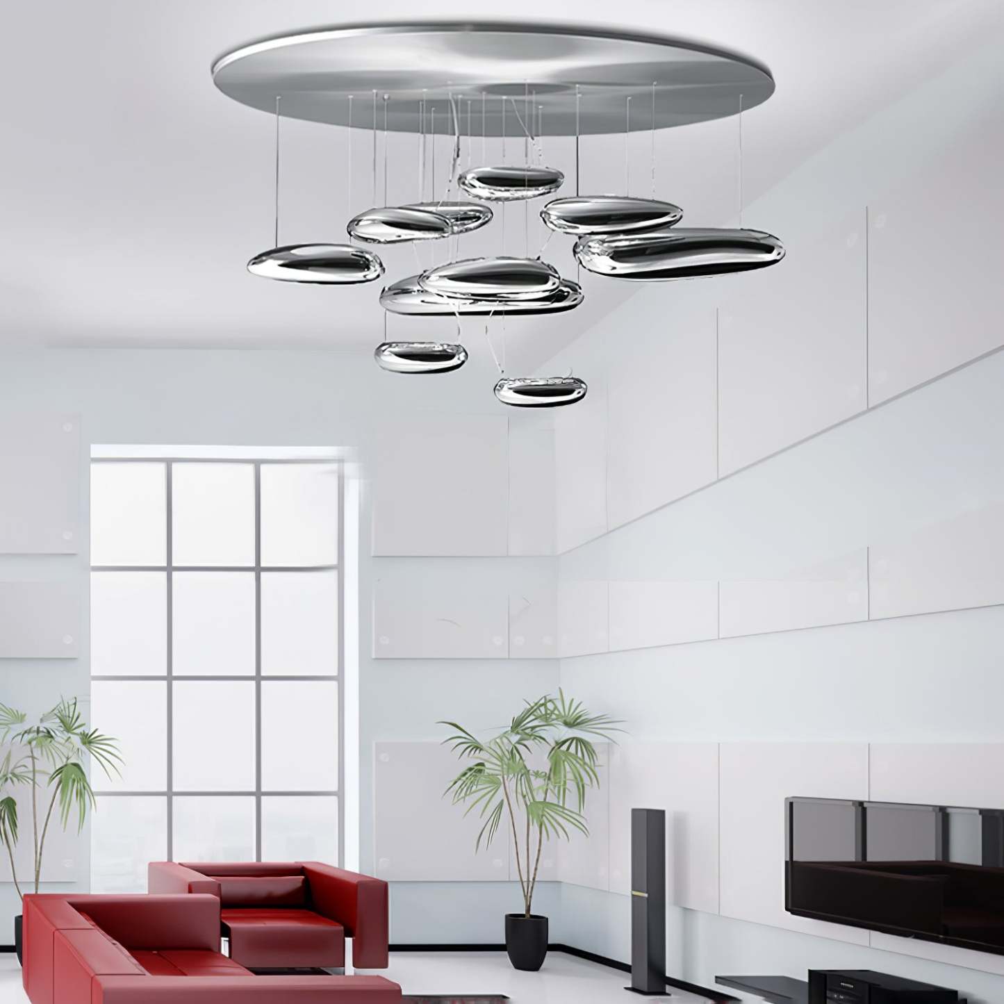Lustra Deckenleuchte Aluminium Pebble-Las Sola