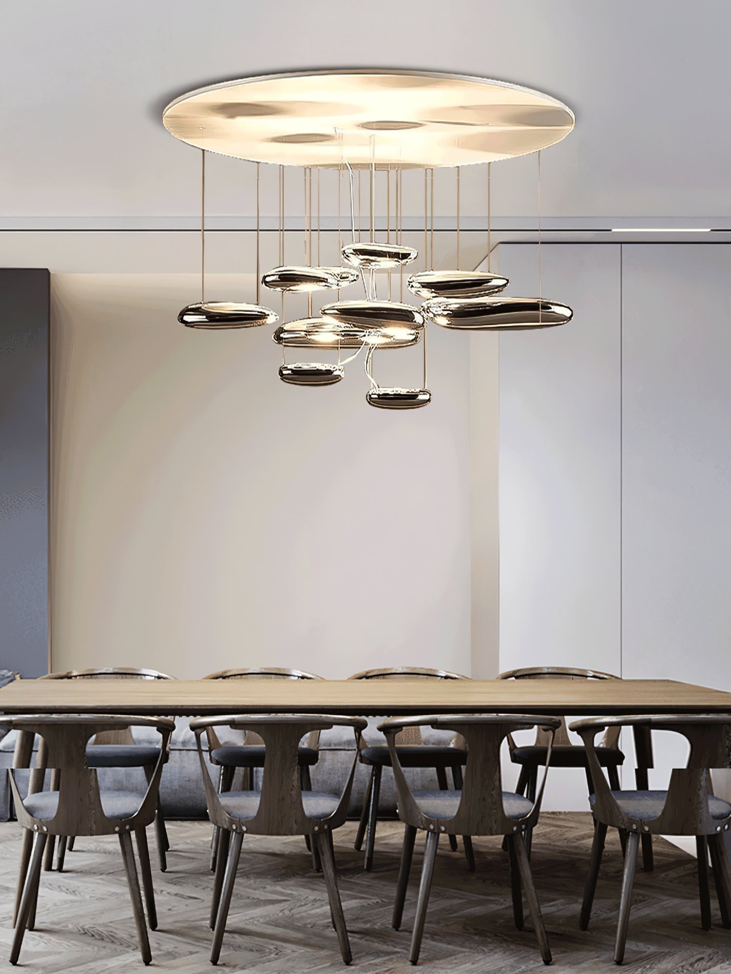 Lustra Deckenleuchte Aluminium Pebble-Las Sola