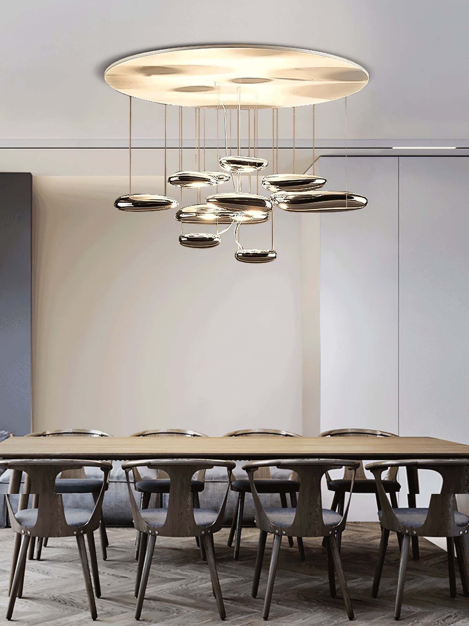 Lustra Deckenleuchte Aluminium Pebble-Las Sola