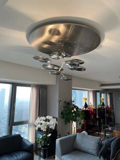 Lustra Deckenleuchte Aluminium Pebble-Las Sola