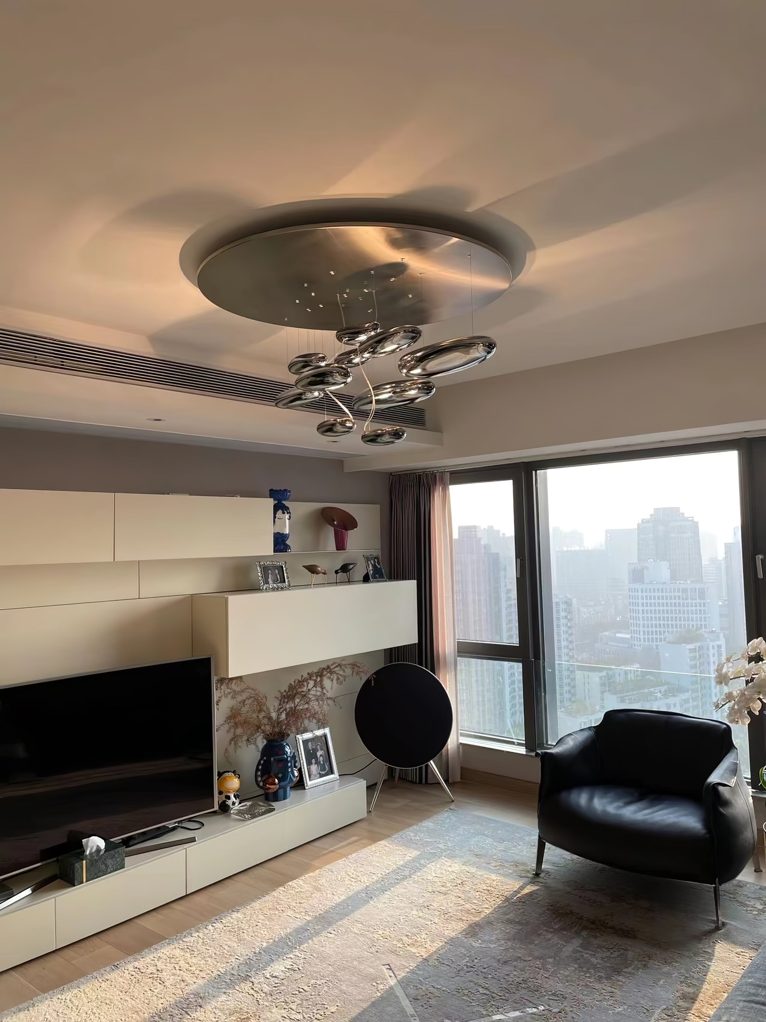 Lustra Deckenleuchte Aluminium Pebble-Las Sola