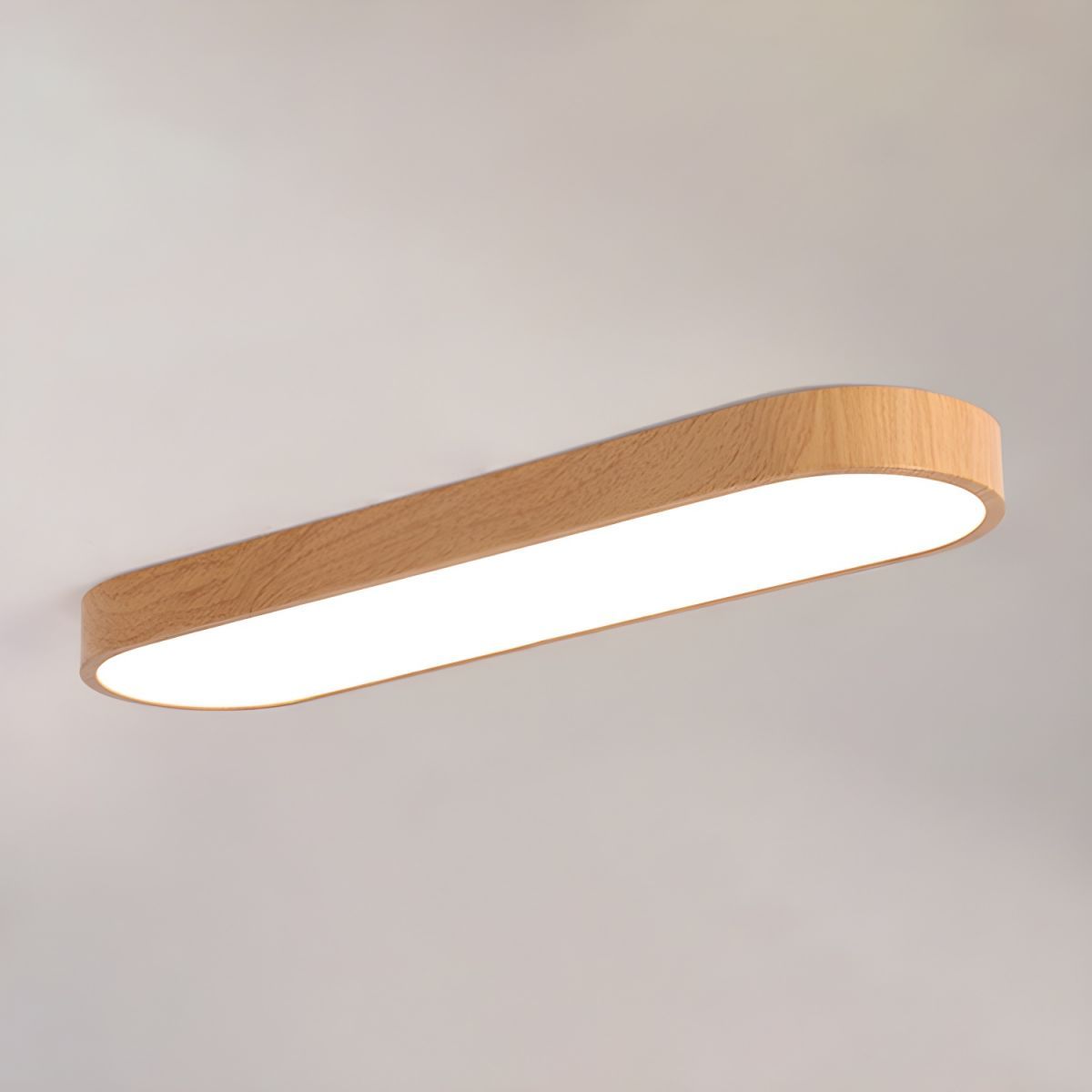 Eliriel Modern Minimalistisch Rund Holz Einbau Deckenleuchte-Las Sola
