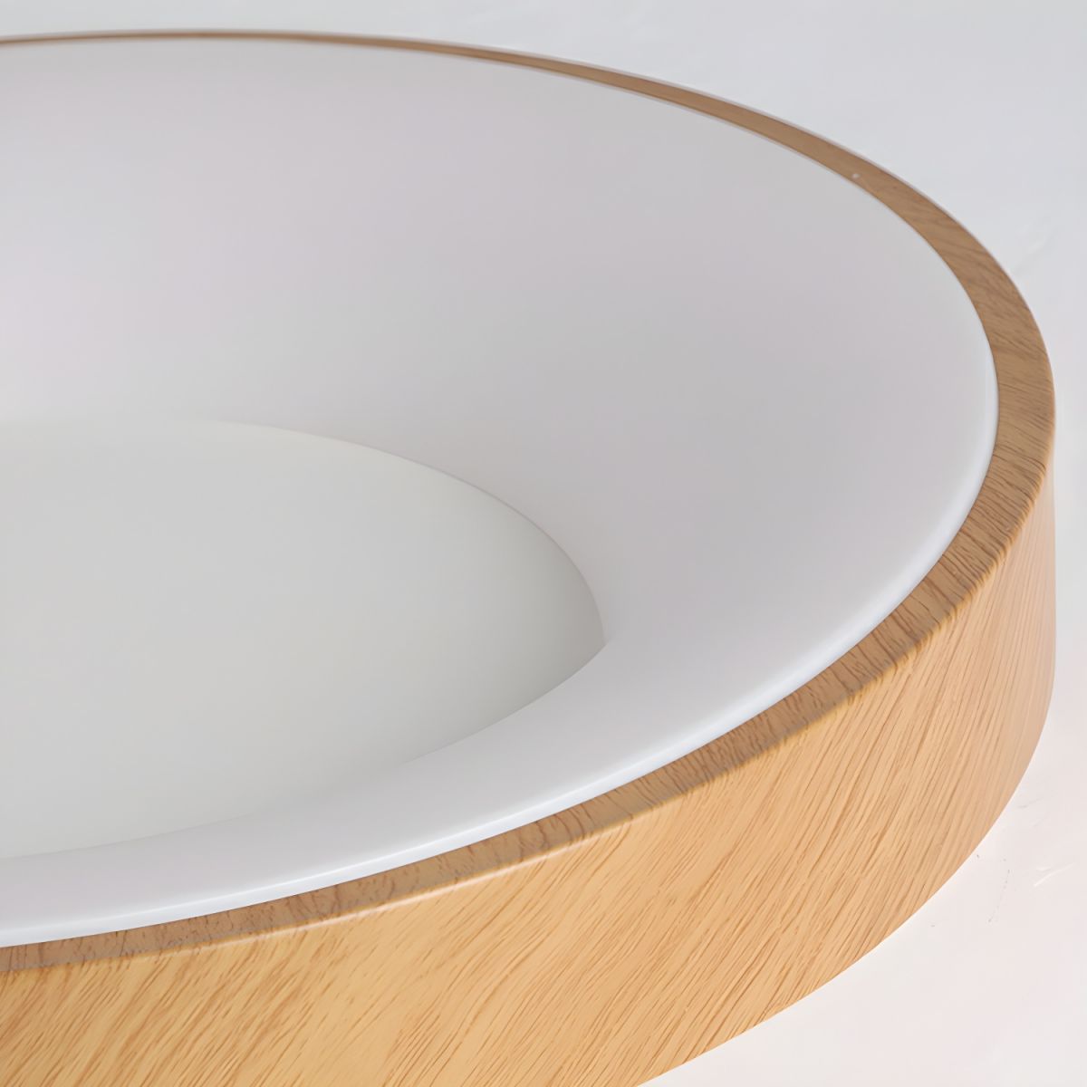 Eliriel Modern Minimalistisch Rund Holz Einbau Deckenleuchte-Las Sola