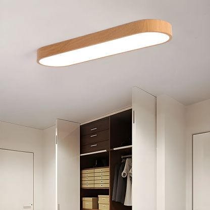 Eliriel Modern Minimalistisch Rund Holz Einbau Deckenleuchte-Las Sola