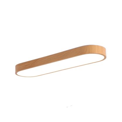Eliriel Modern Minimalistisch Rund Holz Einbau Deckenleuchte-Las Sola
