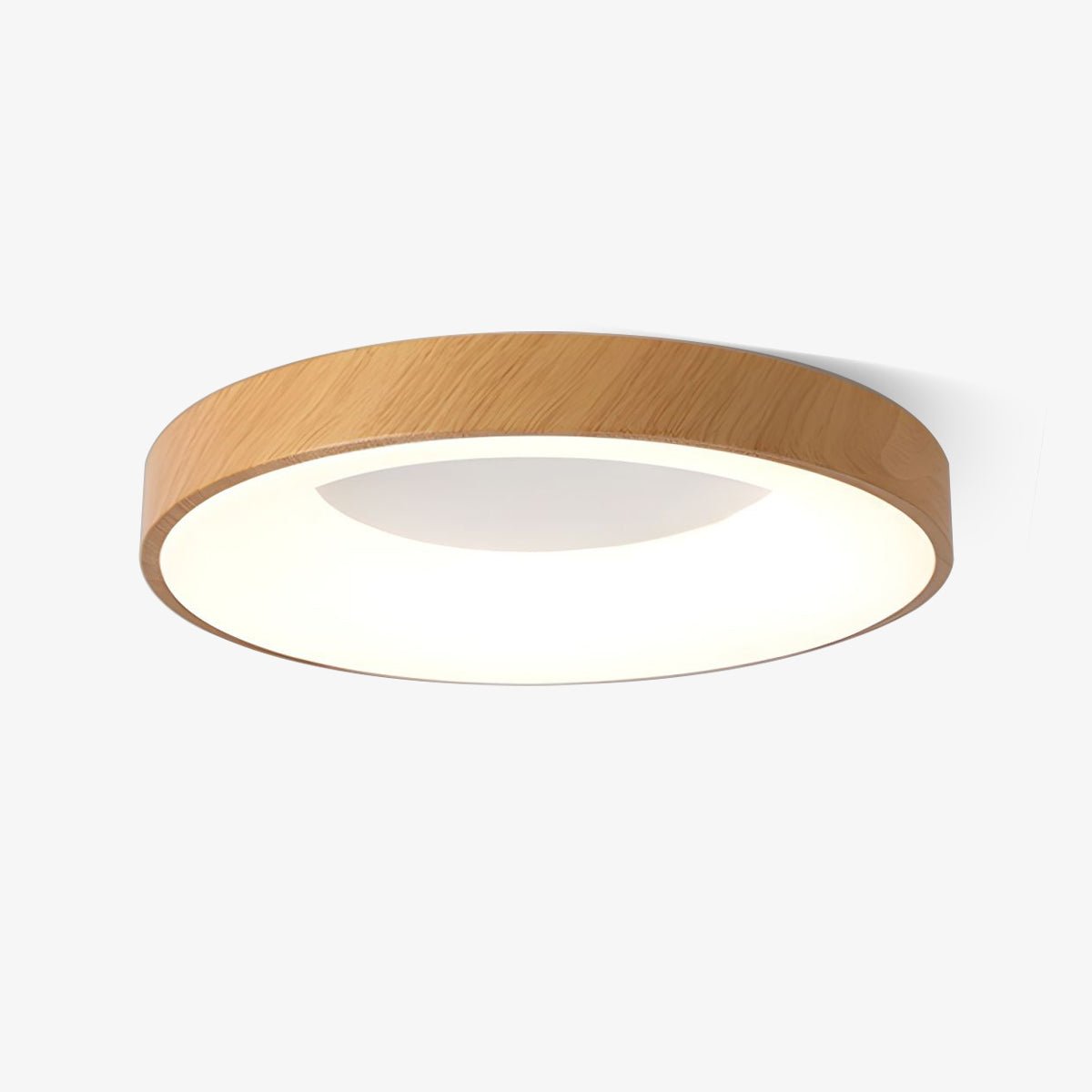 Eliriel Modern Minimalistisch Rund Holz Einbau Deckenleuchte-Las Sola