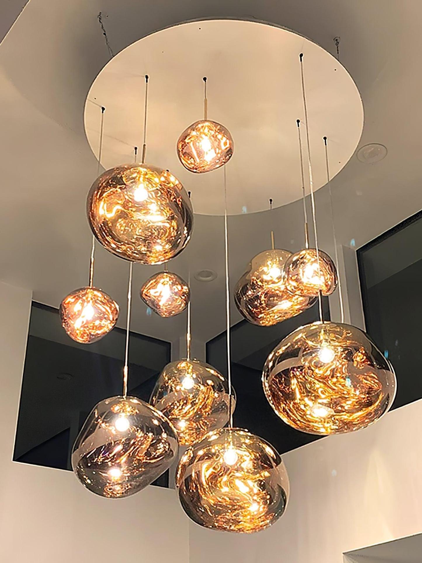 Lustra Pendelleuchte Lampe Modern Lava Acryl-Las Sola