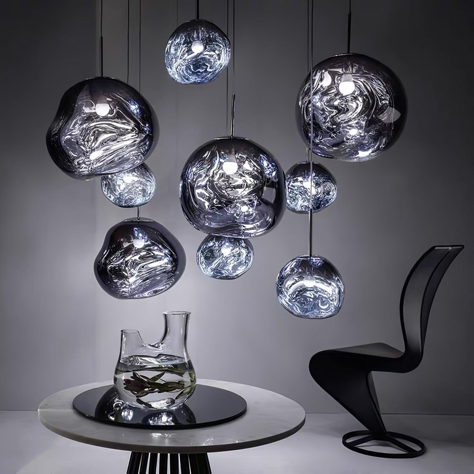 Lustra Pendelleuchte Lampe Modern Lava Acryl-Las Sola
