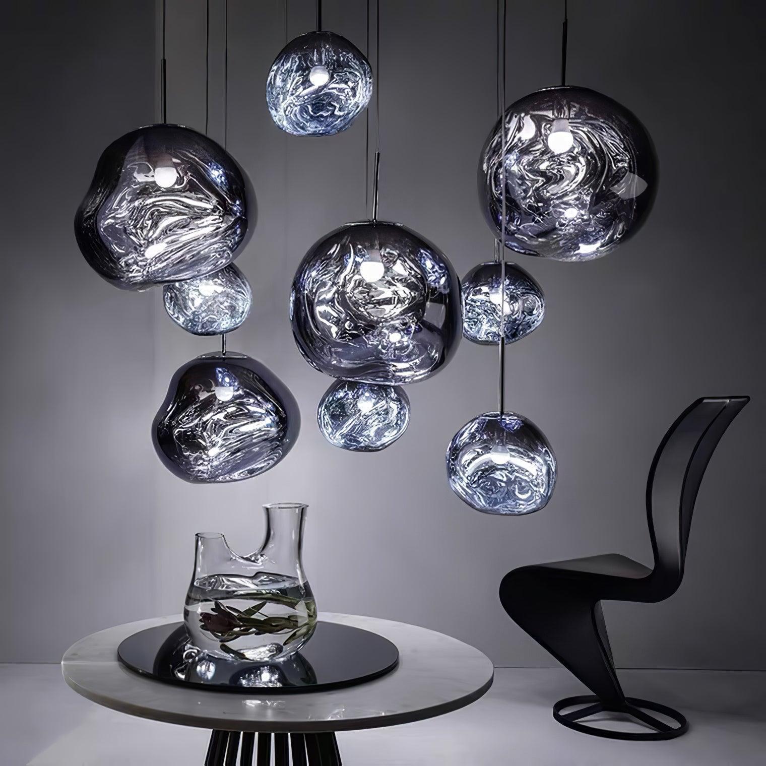 Lustra Pendelleuchte Lampe Modern Lava Acryl-Las Sola