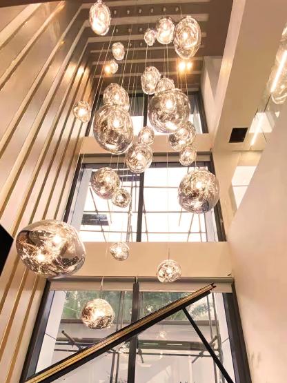 Lustra Pendelleuchte Lampe Modern Lava Acryl-Las Sola