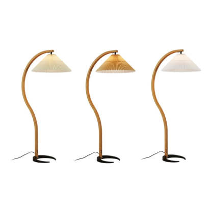 Ozawa Einzigartige LED Stehlampe Holz Metall Wohnzimmer