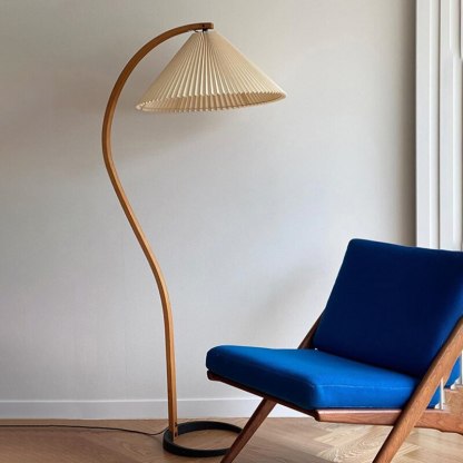 Ozawa Einzigartige LED Stehlampe Holz Metall Wohnzimmer