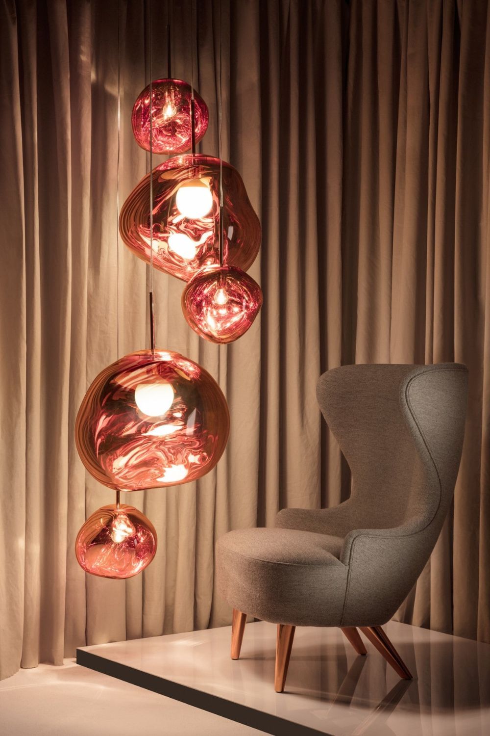 Lustra Pendelleuchte Lampe Modern Lava Acryl-Las Sola