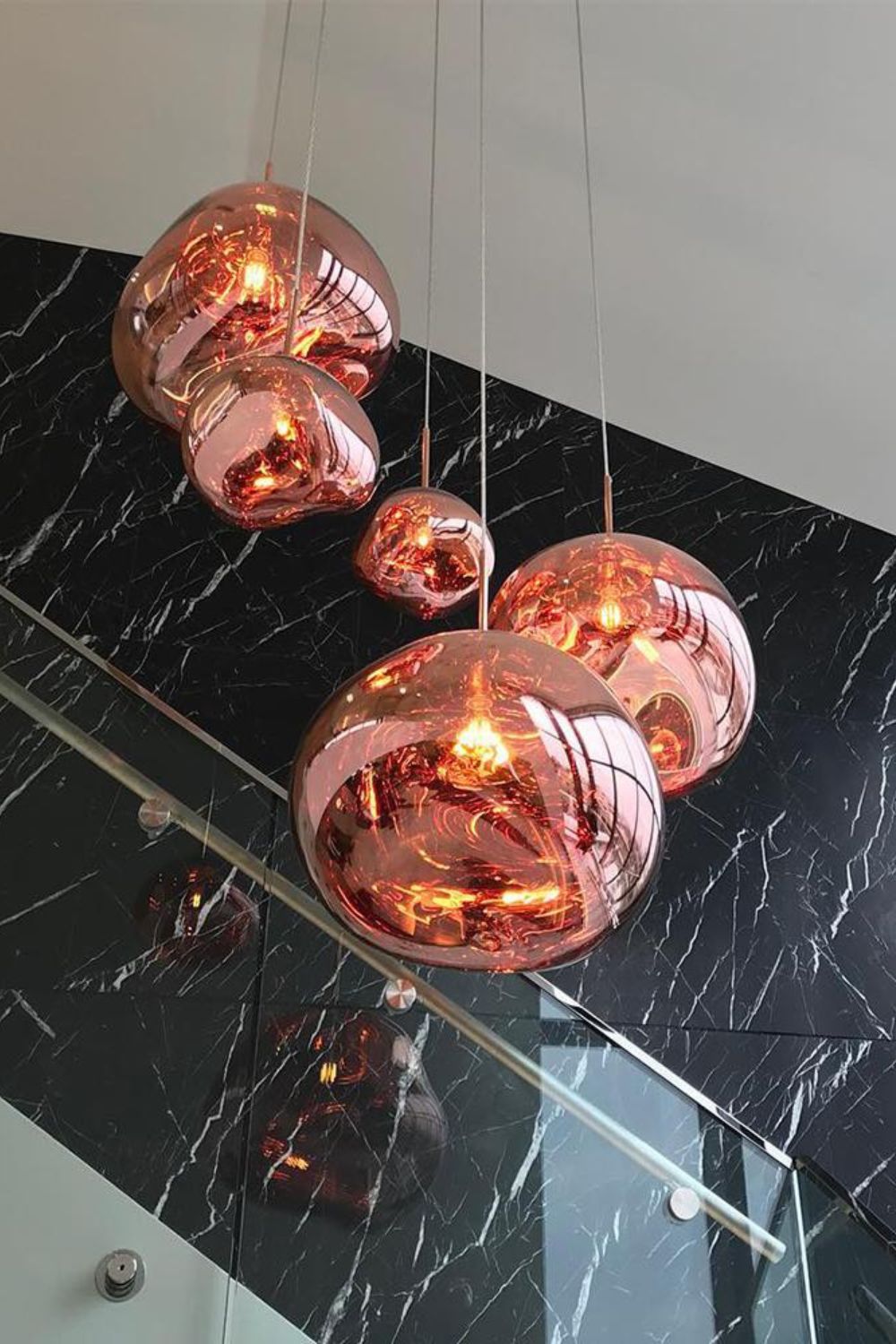 Lustra Pendelleuchte Lampe Modern Lava Acryl-Las Sola